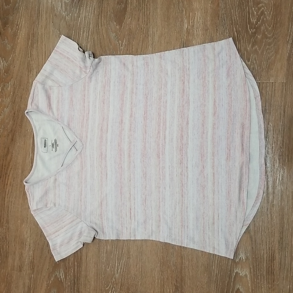 (L) Sonoma Pastel Knit Relaxed Fit Top Stretch Comfortable Streetwear Casual